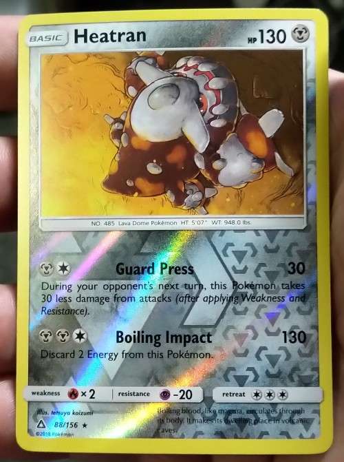 Trading Cards POKEMON CARDS Heatran 88/156 Holo Rare Reverse